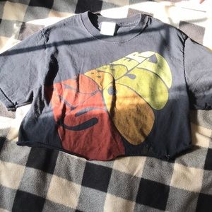 Beatles Cropped Graphic Tee